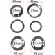Steering head bearing kit JMP for: Yamaha DT, YQ, RD, VP, MBK X