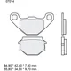 Brake pads carbon ceramic scooter cc BREMBO alternative: 737539