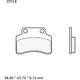 Brake pads carbon ceramic scooter cc BREMBO alternative: 732188