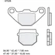 Brake pads carbon ceramic scooter cc BREMBO alternative: 732685