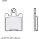 Brake pads carbon ceramic scooter cc BREMBO alternative: 737015
