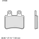 Brake pads carbon ceramic scooter cc BREMBO alternative: 732434