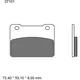 Brake pads carbon ceramic scooter cc BREMBO alternative: 737003
