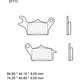 Bremsklotz CC Scooter Brembo Alternative: 7370035 passend für: