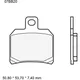 Bremsklotz Carbon Keramik CC Brembo Alternative: 7321649 passen
