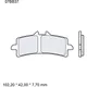 Brake pads sintered road front long life la BREMBO alternative: