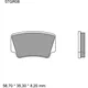 Bremsklotz Sinter SD Brembo Alternative: 7323199 passend für: K