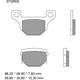 Bremsklotz Carbon Keramik CC Brembo Alternative: 7321151 passen