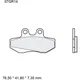 Bremsklotz Carbon Keramik Brembo Alternative: 7379423 passend f