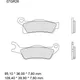 Brake pads sintered off - road sd BREMBO alternative: 7370018 f