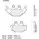 Bremsklotz Sinter SD Brembo Alternative: 7320115 passend für: K