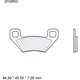 Bremsklotz Sinter SD Brembo Alternative: 7322100 passend für: K