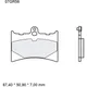Bremsklotz Sinter SR Brembo Alternative: 7328941 passend für: A