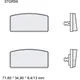 Brake pads carbon ceramic road BREMBO alternative: 7326598 for: