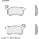 Bremsklotz Sinter SD Brembo Alternative: 7320658 passend für: K
