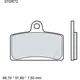 Bremsklotz Sinter vorne SA Brembo Alternative: 7321342 passend