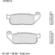 Front Sintered Brake Pads by Brembo for Enhanced Road Performan