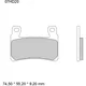 Bremsklotz Sinter vorne SA Brembo Alternative: 7329741 passend