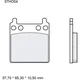 Bremsklotz Carbon Keramik Brembo Alternative: 7326143 passend f