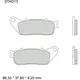 Bremsklotz Carbon Keramik CC Brembo Alternative: 7322654 passen