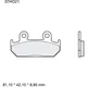 Bremsklotz Sinter vorne SA Brembo Alternative: 7328594 passend