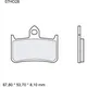 Brake pads sintered road front long life la BREMBO alternative: