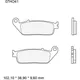 Bremsklotz Sinter LA Brembo Alternative: 7329154 passend für: H
