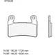 Bremsklotz Carbon Keramik RC Brembo Alternative: 7320004 passen