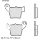 Brake pads sintered off - road sd BREMBO alternative: 7323926 f
