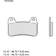 Bremsklotz Sinter LA Brembo Alternative: 7320385 passend für: H