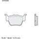Brake pads sintered off - road sd BREMBO alternative: 7325756 f