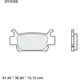 Brake pads sintered off - road sd BREMBO alternative: 7370097 f