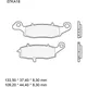 Bremsklotz Sinter LA Brembo Alternative: 7328867 passend für: K
