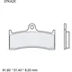 Bremsklotz Carbon Keramik RC Brembo Alternative: 7322225 passen