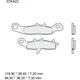 Bremsklotz Sinter SD Brembo Alternative: 7320583 passend für: K