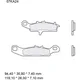 Bremsklotz Sinter SD Brembo Alternative: 7325731 passend für: K