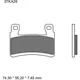 Bremsklotz Carbon Keramik RC Brembo Alternative: 7320004 passen