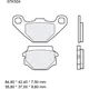 Bremsklotz Sinter SD Brembo Alternative: 7376973 passend für: K