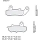 Bremsklotz Sinter hinten SP Brembo Alternative: 7376900 passend