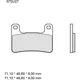 Bremsklotz Sinter LA Brembo Alternative: 7320476 passend für: K