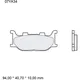 Bremsklotz Sinter LA Brembo Alternative: 7329162 passend für: Y