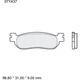 Bremsklotz Sinter hinten SP Brembo Alternative: 7320609 passend