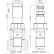Banjo bolt single M10X1 19mm m bleed valve for: Husqvarna FC, T