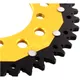 Rear sprocket dual 42 tooth pitch 520 gold ZF inner diameter 10