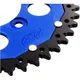 ZF Dual Kettenrad 46Z 520, blau, Innendurchmesser 87 mm, Lochkr