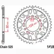 Alu-Kettenrad 43Z Teilung 525 silber JTA148943_1