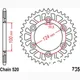 Alu-Kettenrad 37Z Teilung 520 silber_1