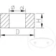 Distanzring Kayaba 5X8X1. 5 für Kolben Stange passend für: Kawa