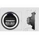 BLACK 6 1/2 LED HEADLIGHT for Motorcycles_1