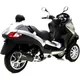 Exhaust lv - one nero slip on evo2 for: Piaggio MP3_0